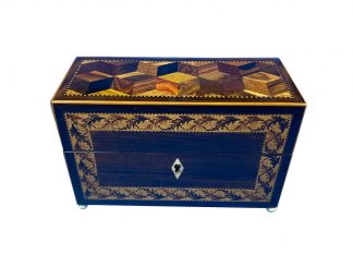 Victorian Rosewood and Tunbridge Ware Inlaid Scent Box