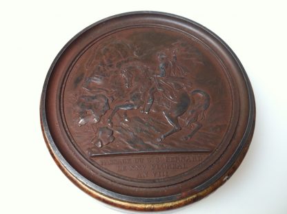 Antique French 1830 snuff box with plaque