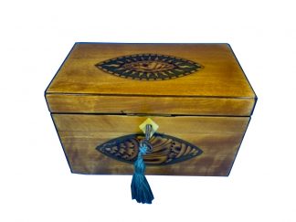 Late 18th Century Fruitwood and Applewood Twin Tea Caddy
