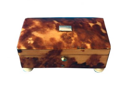 Miniature 1820 tortoiseshell casket
