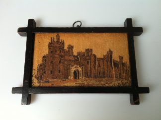Tunbridge ware mosaic panel of a castle