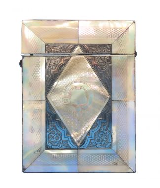 Victorian Mother Of Pearl Card Case